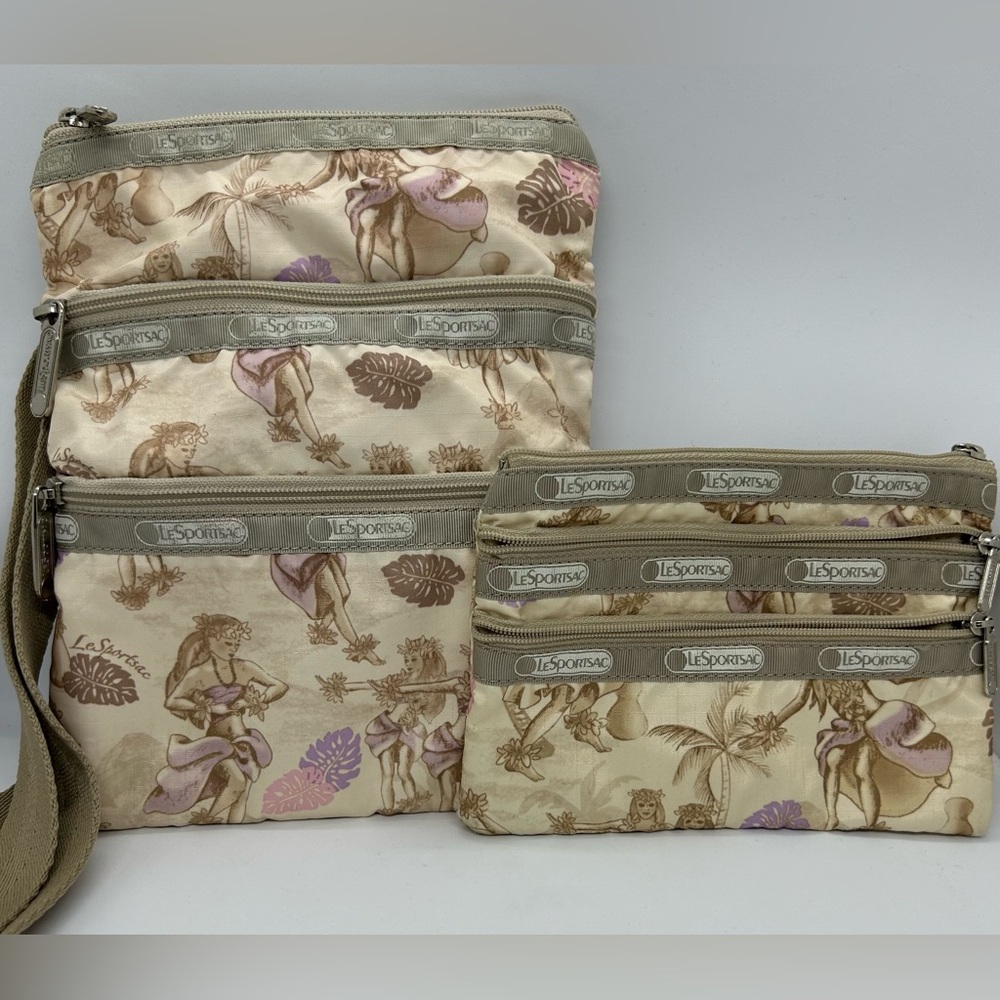 LeSportsac Hawaii Exclusive Kahiko
Hula 3 Zip Crossbody Bag & 3 Zip Cosmetic Bag